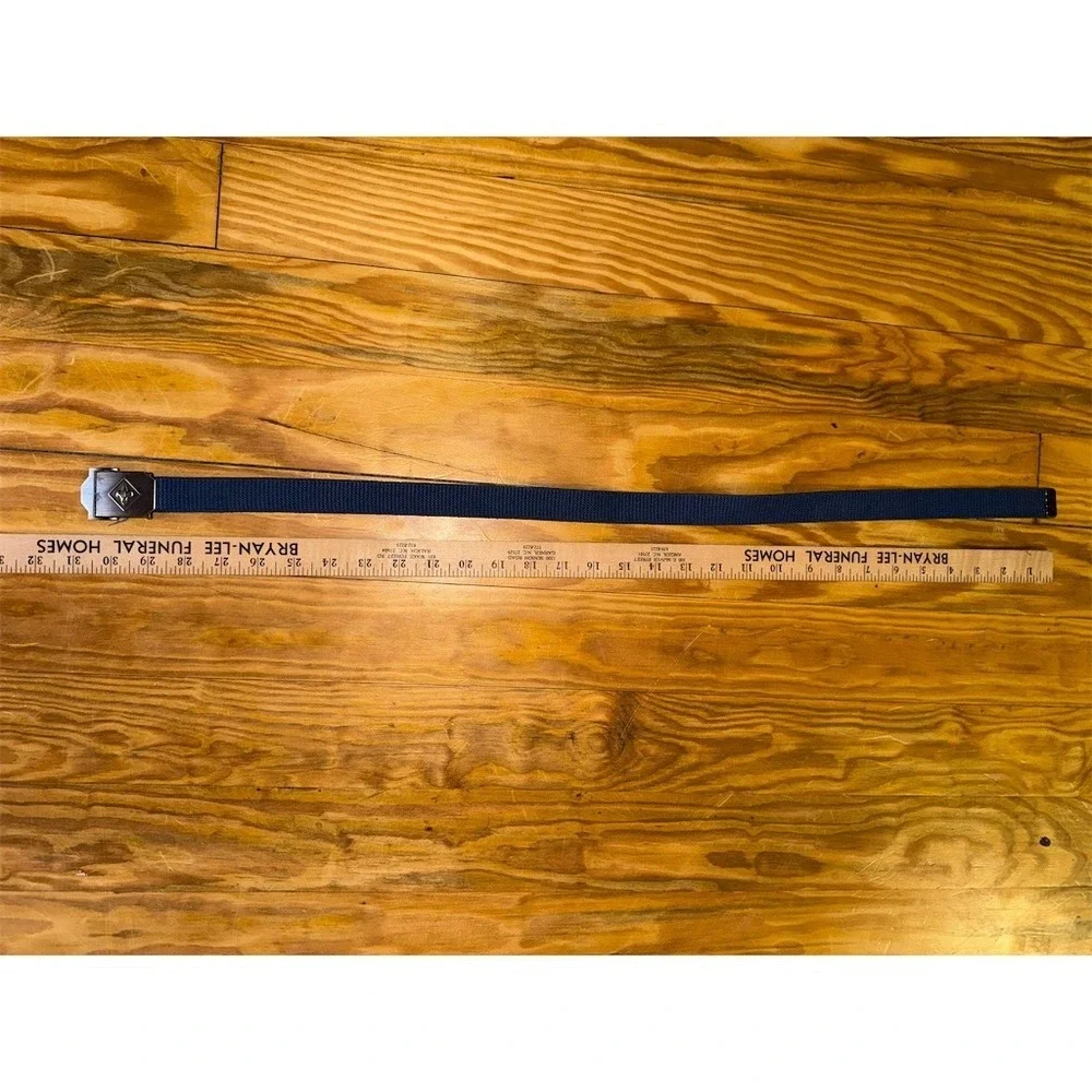 Boy Scouts of America Navy Blue Uniform Web Belt‎ Fleur-de-Lis Buckle 36 in